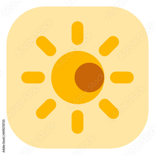 Editable vector sun and moon icon. Part of a big icon set family. Perfect for web and app interfaces, presentations, infographics, etc