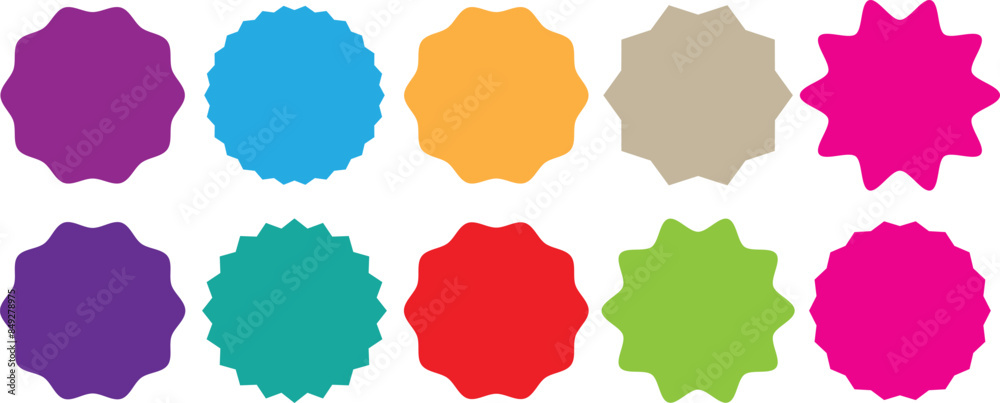 Set of starburst. Price sticker, sale sticker, price tag, starburst, quality mark, retro stars, sale or discount sticker, sunburst badges, sun ray frames, promotional badge set, shopping labels.eps10 Set of starburst. Price sticker, sale sticker, price tag, starburst, quality mark, retro stars, sale or discount sticker, sunburst badges, sun ray frames, promotional badge set, shopping labels.eps10