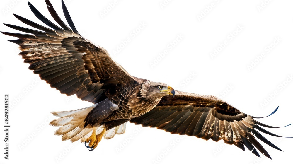 Obraz premium Eagle isolated white background