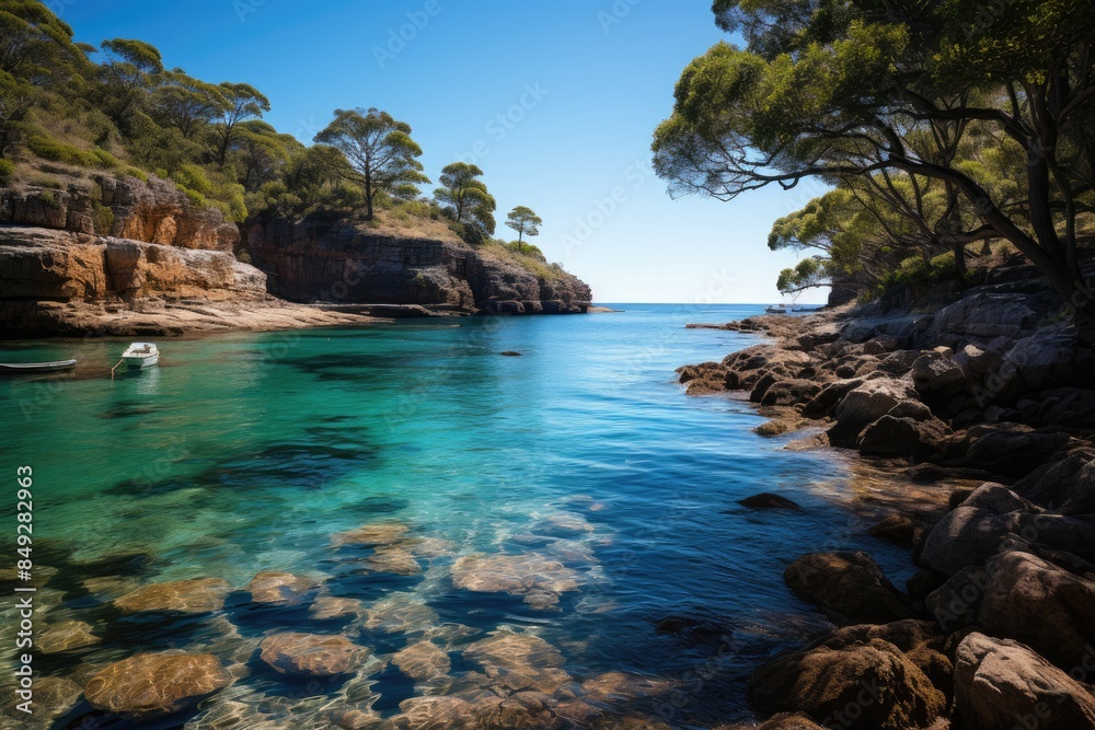Sydney's stunning panoramic view, Australia., generative IA Sydney's stunning panoramic view, Australia., generative IA