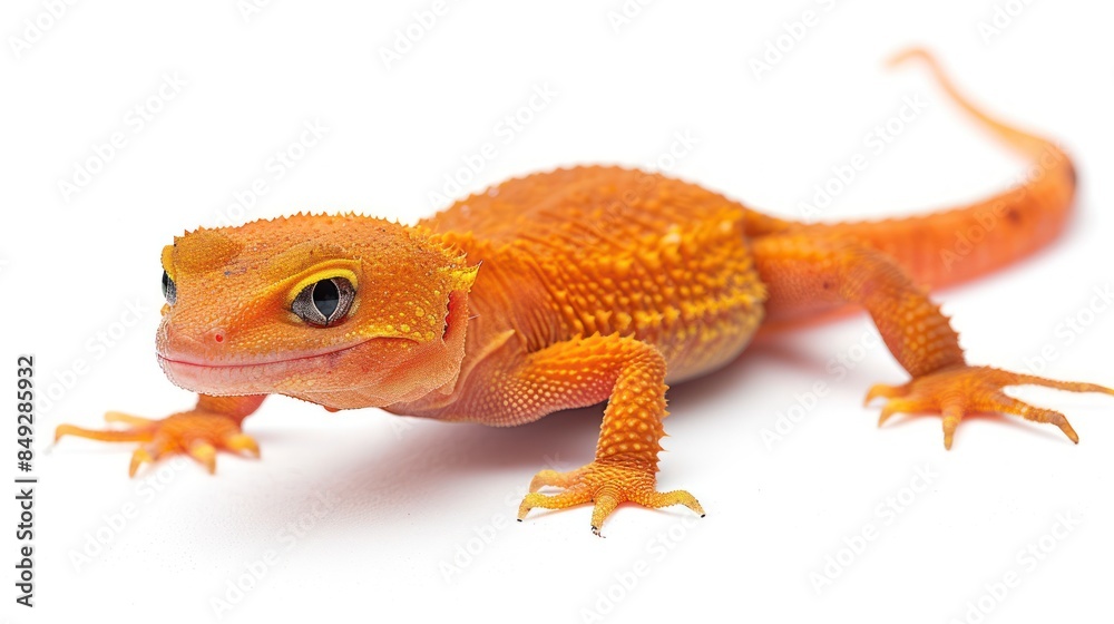 Naklejka premium Newt isolated white background