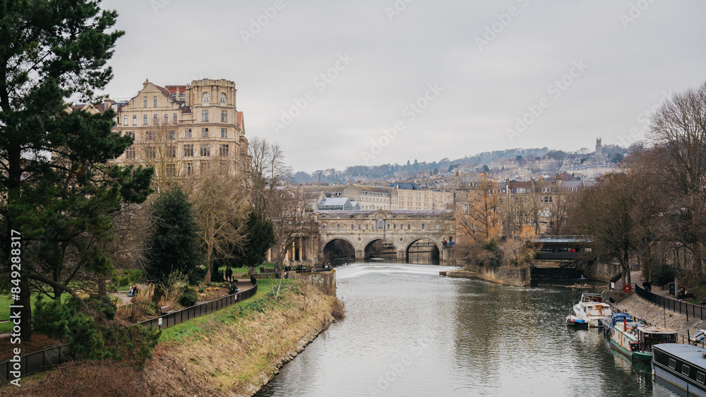 Obraz premium river in bath, united kingdom
