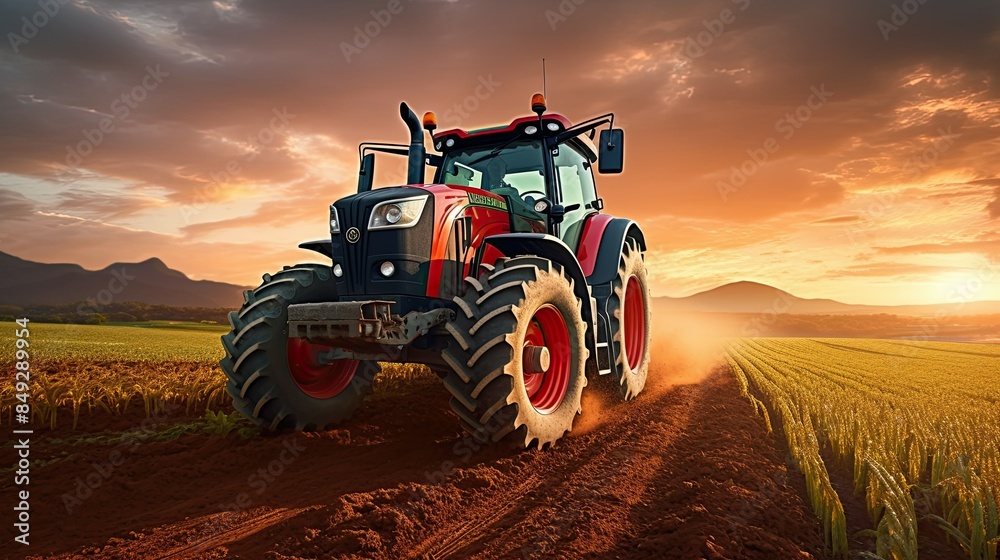 Fototapeta premium A tractor