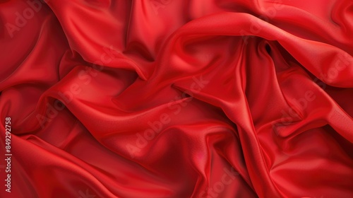 Abstract wallpaper of red fabric cloth.
