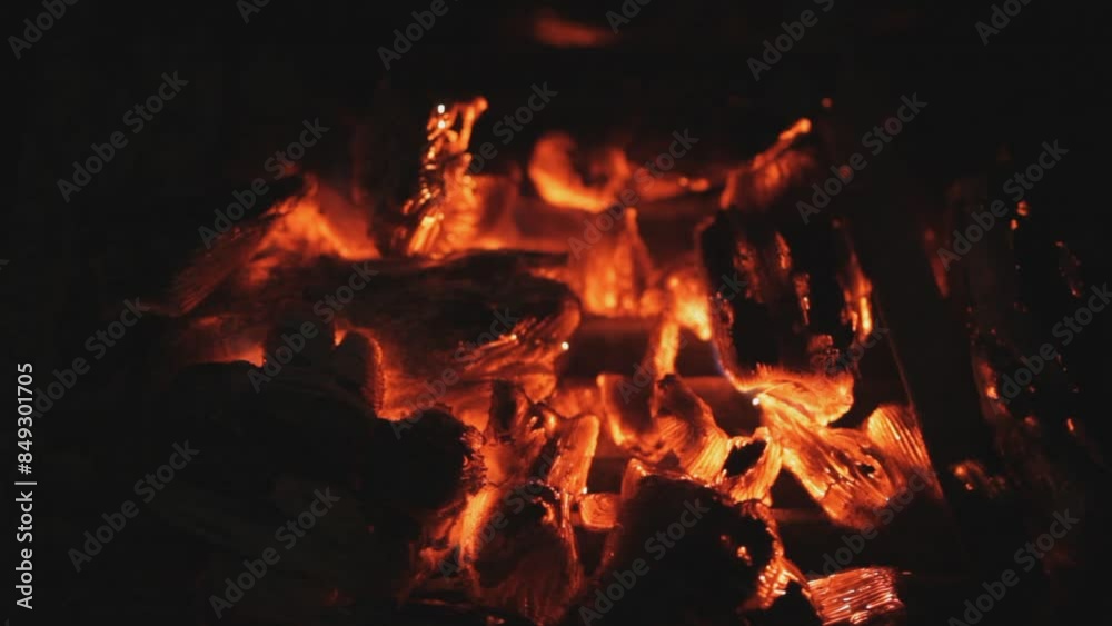 Embers from a fireplace Embers from a fireplace
