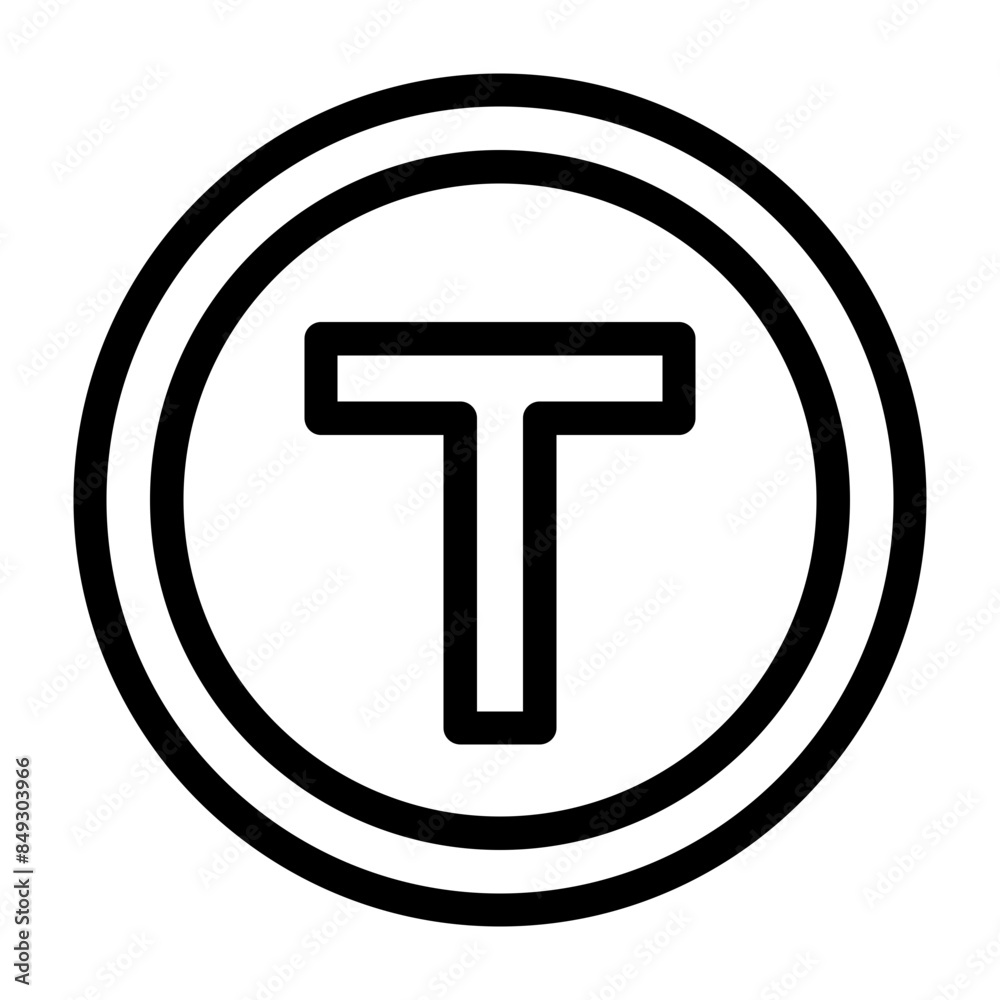 T Junction Icon T Junction Icon