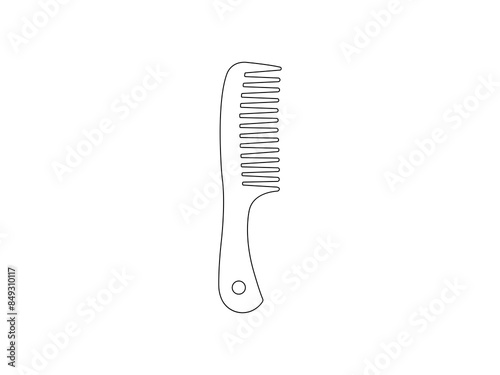 Comb Outline icon vector. Comb vector design and illustration. Comb Outline isolated white background