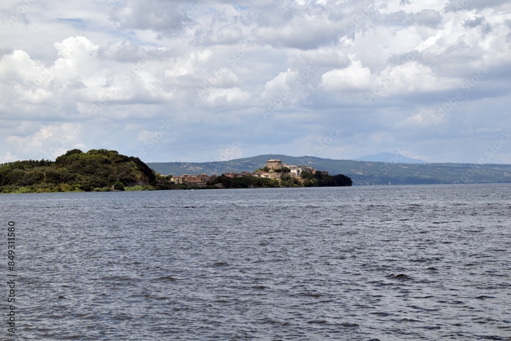 Bolsena Lake in Italy, where the miracle happened, a nice holiday resort in central Italy Bolsena Lake in Italy, where the miracle happened, a nice holiday resort in central Italy