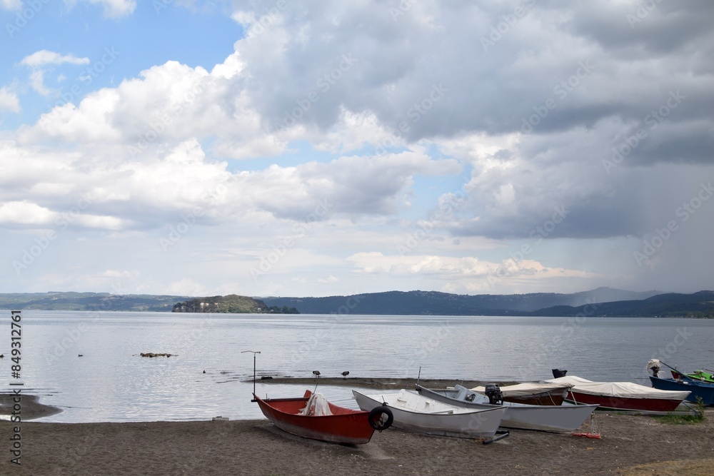 Bolsena Lake in Italy, where the miracle happened, a nice holiday resort in central Italy Bolsena Lake in Italy, where the miracle happened, a nice holiday resort in central Italy