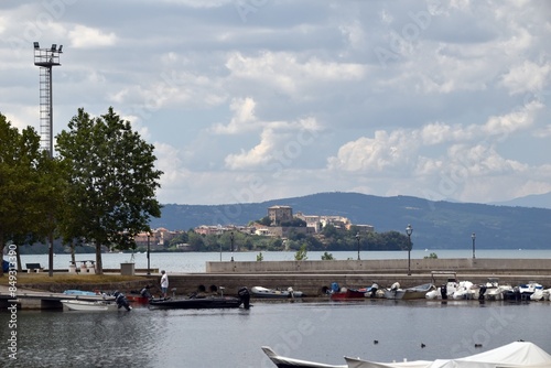 Bolsena Lake in Italy, where the miracle happened, a nice holiday resort in central Italy