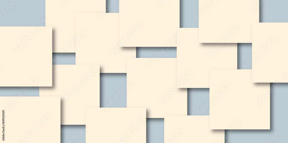 Square pattern on banner with shadow. Abstract color geometric background with copy space. Modern and minimal concept. You can use for cover, poster, banner web.
Square pattern on banner with shadow. Abstract color geometric background with copy space. Modern and minimal concept. You can use for cover, poster, banner web.