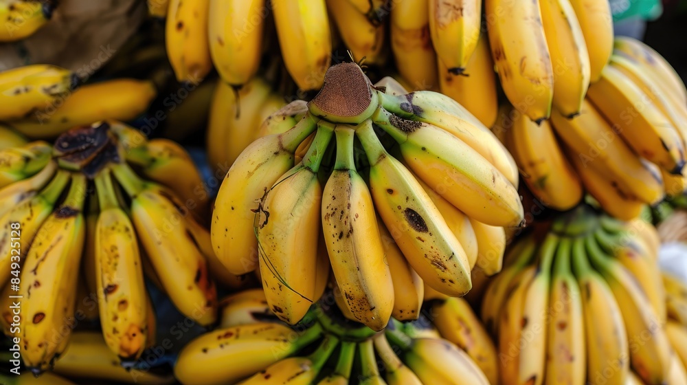 Bountiful harvest of bananas, a staple fruit in many cultures worldwide Bountiful harvest of bananas, a staple fruit in many cultures worldwide