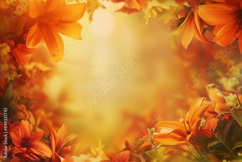 Background on a theme of autumn