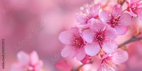 Cherry blossoms bloom in the Japanese summer.