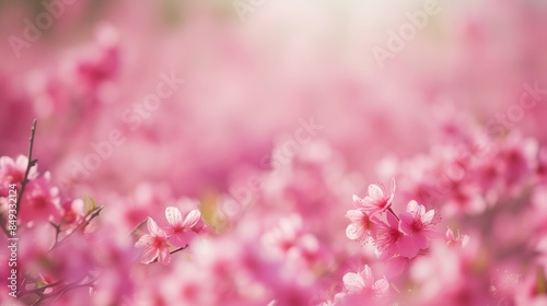 Cherry blossoms bloom in the Japanese summer.