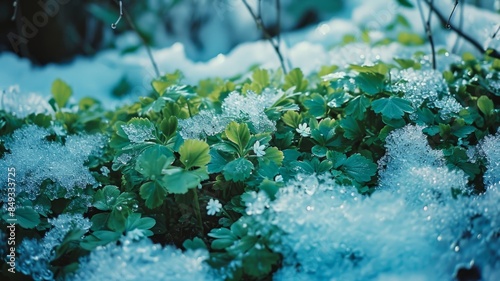 gren gtass in snow wallpaper