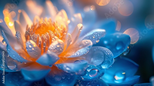 unique macro images using either a macro or tilt-lens, the details of a flower