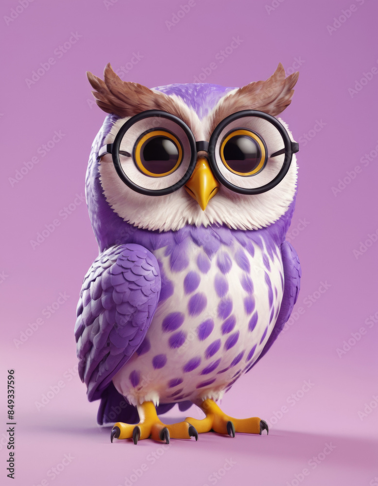 owl on a branch with a gift owl on a branch with a gift