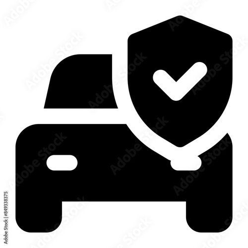 car insurance icon for illustration 