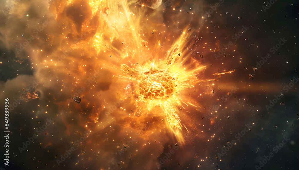 original particle begins to crumble and disintegrate making way for the ...