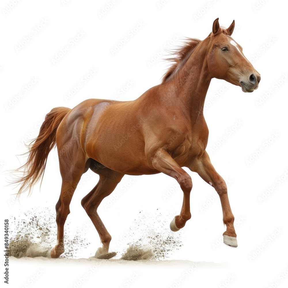 Obraz premium Horse isolated on white background
