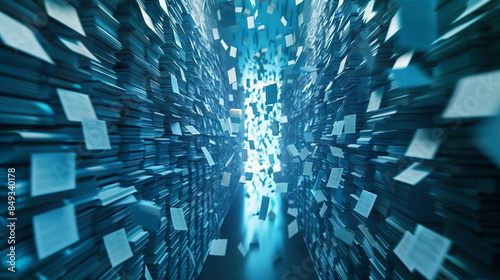 Obraz na płótnie Document management systems can handle both structured and unstructured data. w salonie