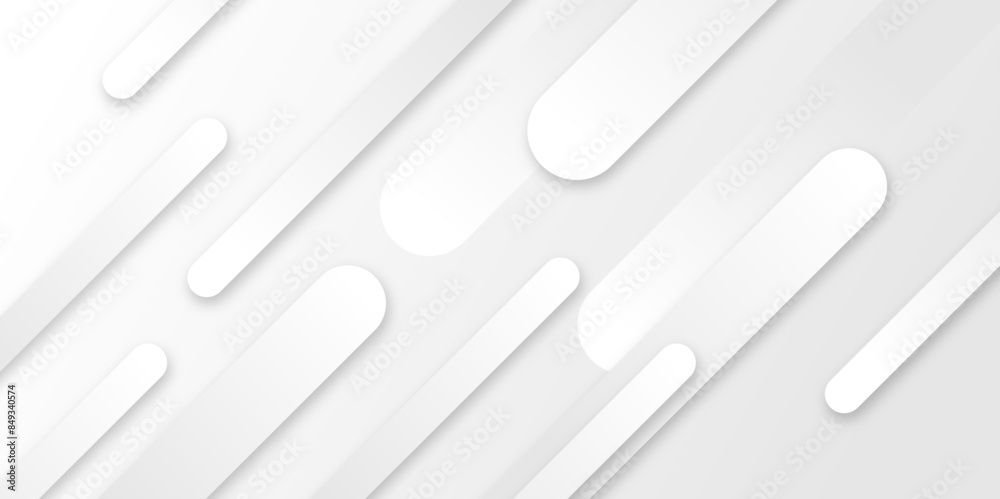 Abstract geometric pattern white and grey background. Geometric shape seamless architecture geometry abstract triangle background vector illustration. Decorative web layout or poster, banner.