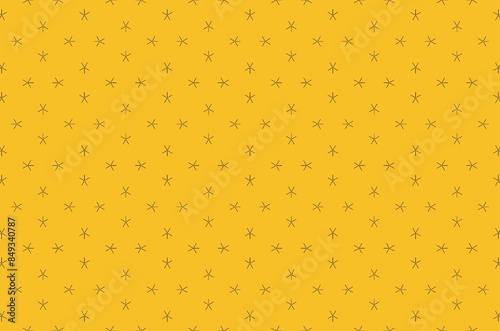 A yellow background with black squares