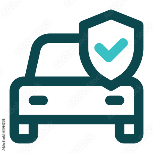car insurance icon for illustration 