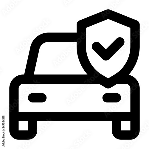 car insurance icon for illustration 