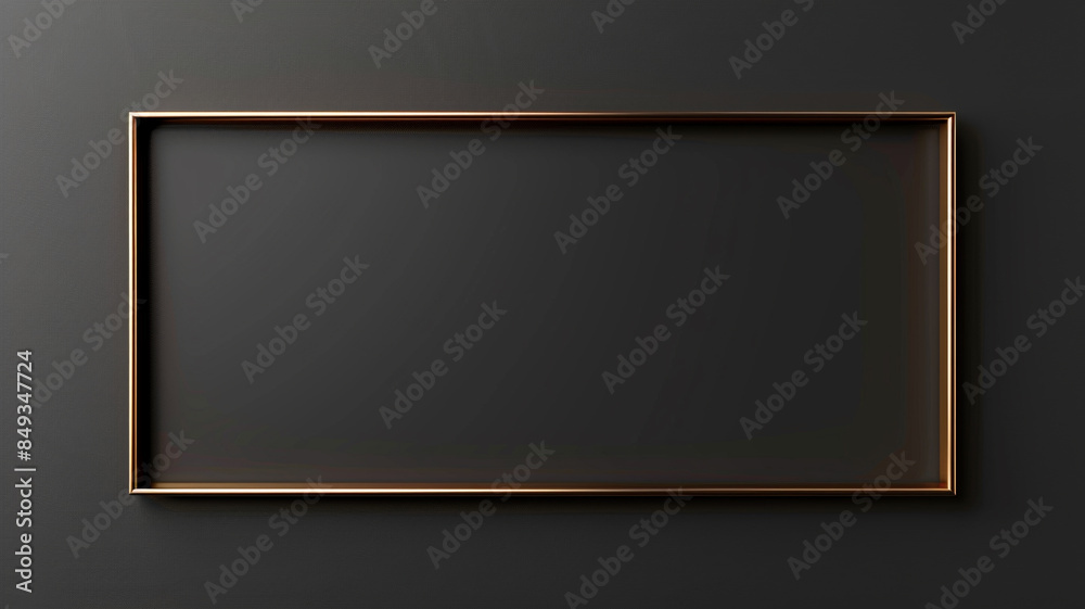 Simple bronze square frame on black background. Simple bronze square frame on black background.