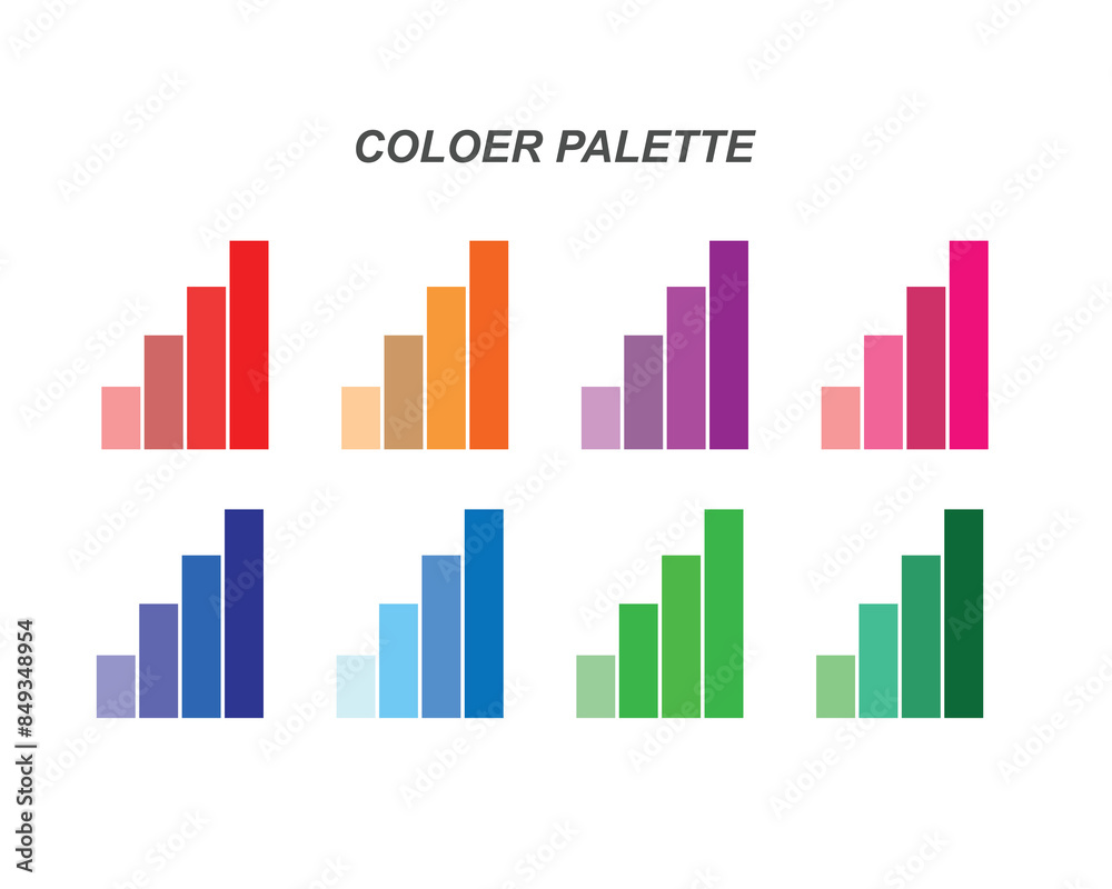 color palette color swatch Free vector