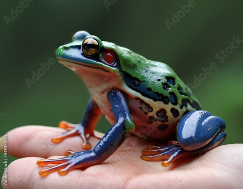 frog on a leaf, frog on the ground, frog on a tree photo