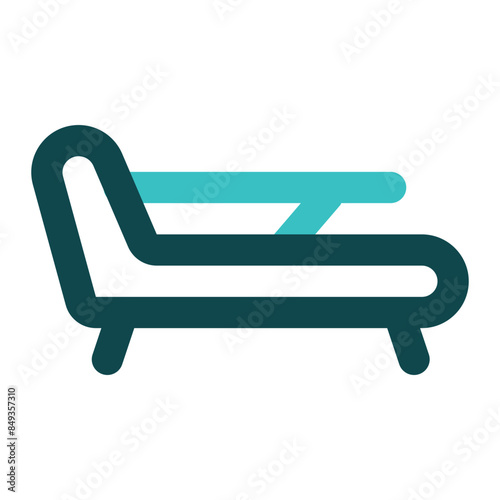 lounger icon for illustration