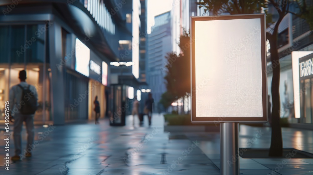 Transform public spaces with an empty, blank white mockup signboard, offering ample copy space area for creative advertising. This versatile canvas invites businesses and advertisers to audience Transform public spaces with an empty, blank white mockup signboard, offering ample copy space area for creative advertising. This versatile canvas invites businesses and advertisers to audience