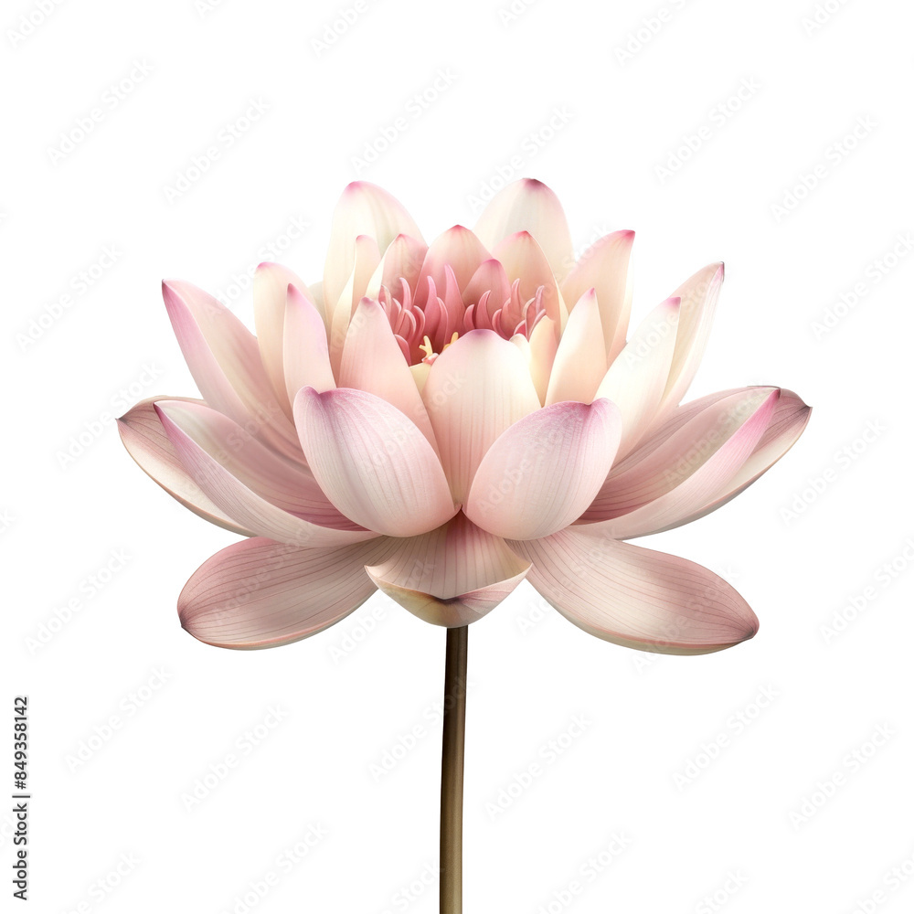 Fototapeta premium lotus flower isolated on white