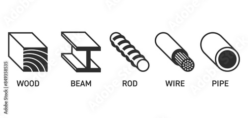 Stud finder Isometric icons with different materials