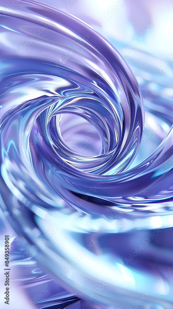 turquoise spiral swirl background with a liquid crystal glass texture, set against an abstract background of light violet and lavender hues turquoise spiral swirl background with a liquid crystal glass texture, set against an abstract background of light violet and lavender hues