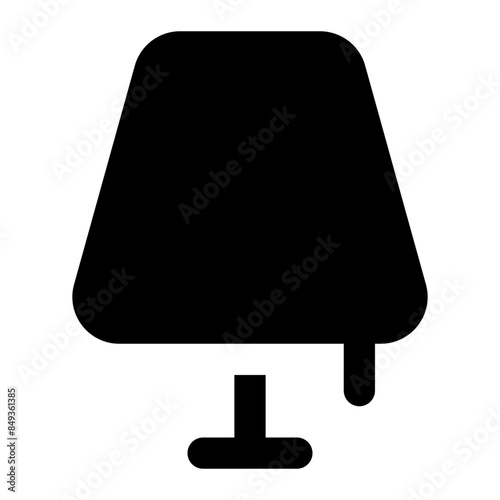 desk lamp icon for illustration