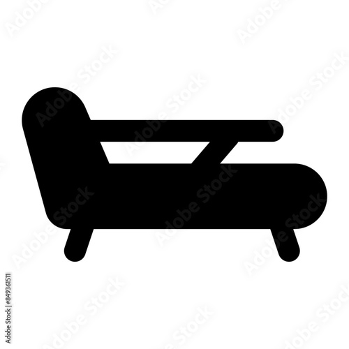 lounger icon for illustration