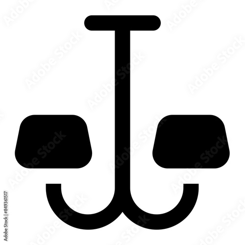 pendant lamp icon for illustration