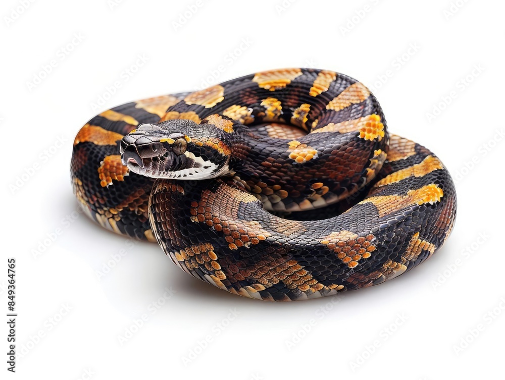 Bushmaster isolated on white background Bushmaster isolated on white background