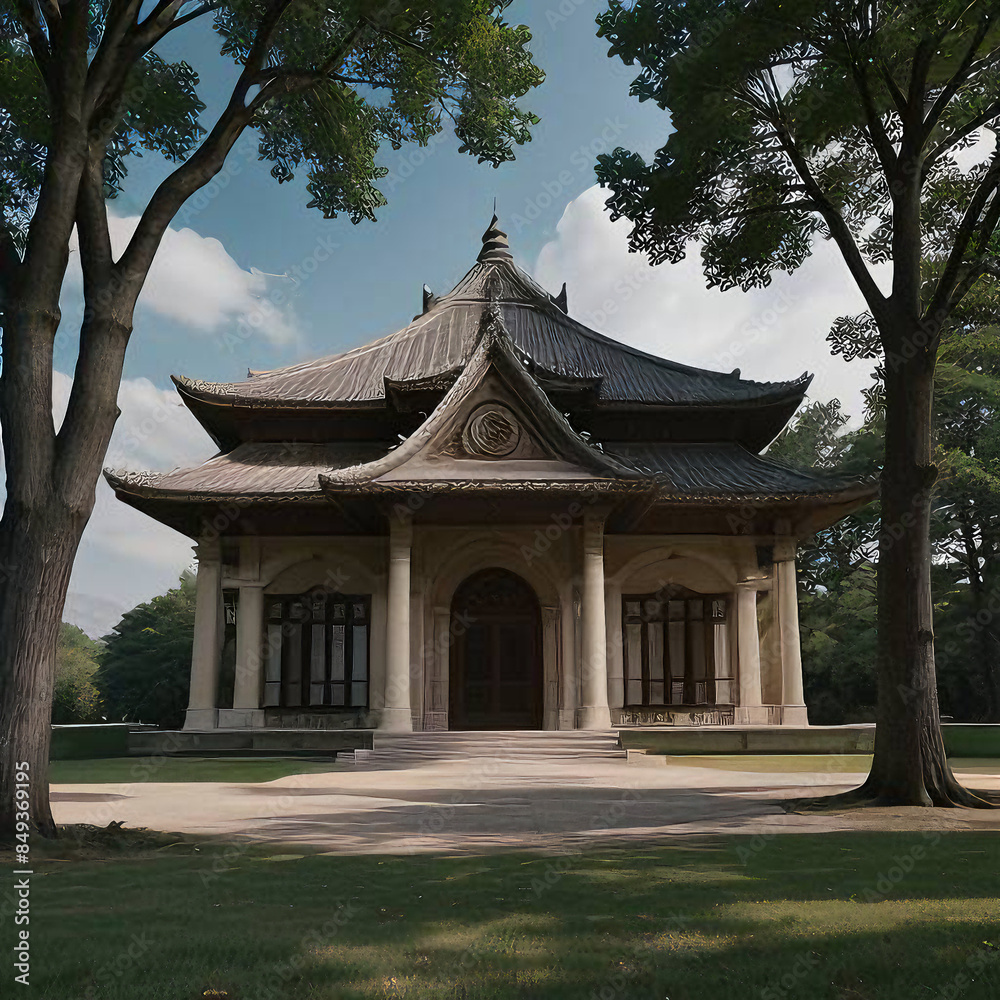 pavilion in the garden pavilion in the garden