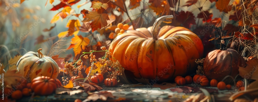 Hosting a harvest-themed painting class, November 18th, artistic expression and autumn scenes, 4K hyperrealistic photo. Hosting a harvest-themed painting class, November 18th, artistic expression and autumn scenes, 4K hyperrealistic photo.