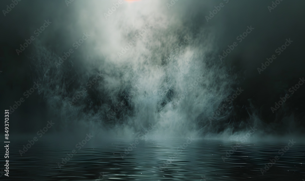 Fototapeta premium Abstract white smoke or steam swirls