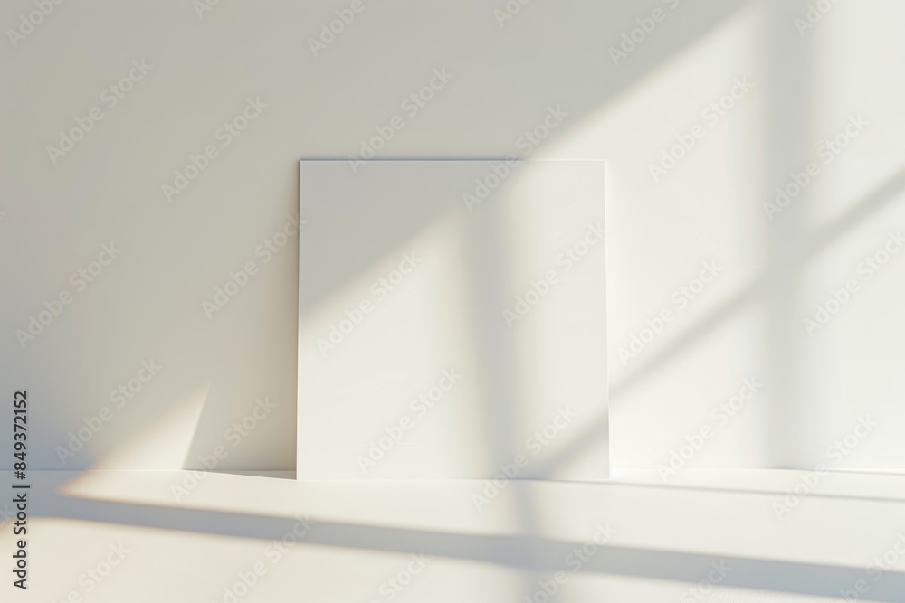 A white sign sits on a shelf in a room with pink walls A white sign sits on a shelf in a room with pink walls