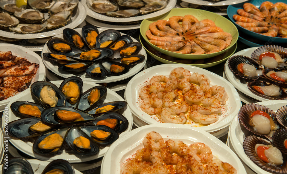 Fototapeta premium Various kind of tapas in Spain