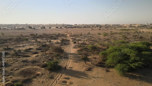 The landscape of the Thar Desert in Northern India