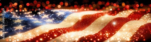 Independence day USA background with flag. Symbol of 4th july celebration the United State of America. Happy independence day 4 th july. 4th of july American Independence day poster