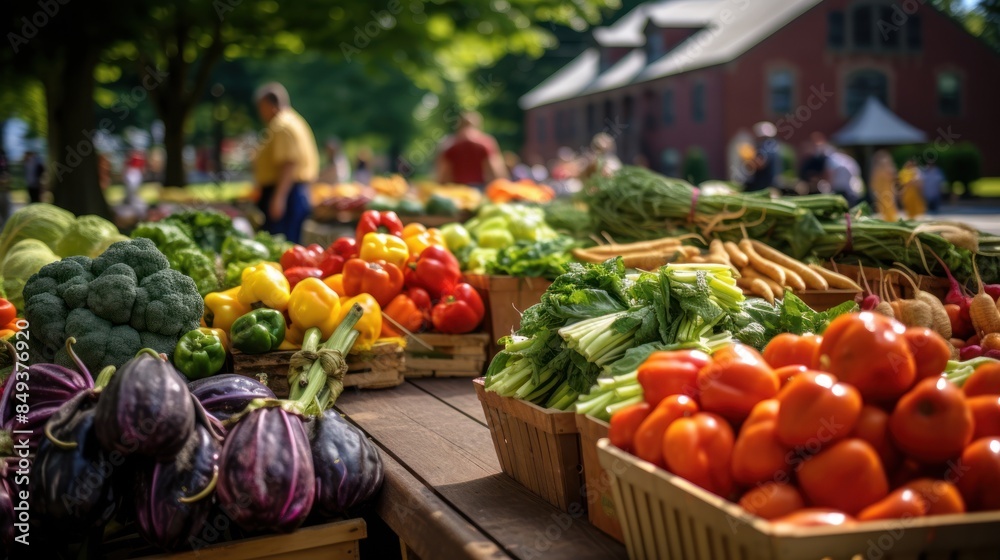 farmers market filled with fresh, locally grown produce, farmers market filled with fresh, locally grown produce,